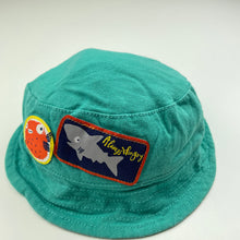 Load image into Gallery viewer, Boys Pumpkin Patch, cotton bucket hat, shark, FUC, size 000-00,  
