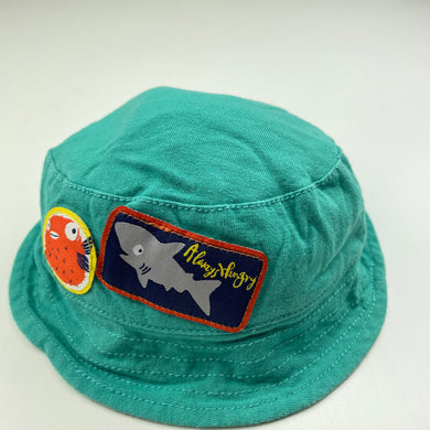 Boys Pumpkin Patch, cotton bucket hat, shark, FUC, size 000-00,  