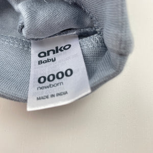 unisex Anko, cotton hat/beanie, kangaroo, EUC, size 0000,  