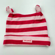 Load image into Gallery viewer, Girls Pumpkin Patch, striped cotton hat / beanie, EUC, size 000-00,  