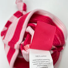 Load image into Gallery viewer, Girls Pumpkin Patch, striped cotton hat / beanie, EUC, size 000-00,  