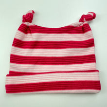 Load image into Gallery viewer, Girls Pumpkin Patch, striped cotton hat / beanie, EUC, size 000-00,  