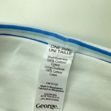 Load image into Gallery viewer, Boys George, blue &amp; white cotton hat/beanie, EUC, size 000-00,  