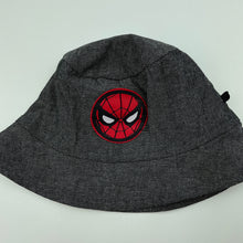 Load image into Gallery viewer, Boys Marvel, Spiderman lightweight cotton bucket hat, EUC, size 000,  