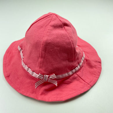 Girls Pumpkin Patch, reversible cotton bucket hat, EUC, size 00-0,  