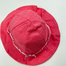 Load image into Gallery viewer, Girls Pumpkin Patch, reversible cotton bucket hat, EUC, size 00-0,  