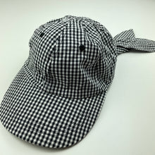 Load image into Gallery viewer, Girls KID, checked cotton hat/cap, adjustable, EUC, size 7-10,  