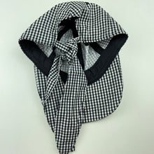 Load image into Gallery viewer, Girls KID, checked cotton hat/cap, adjustable, EUC, size 7-10,  
