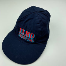Load image into Gallery viewer, Boys navy, hat/cap, Elmo, EUC, size 000,  