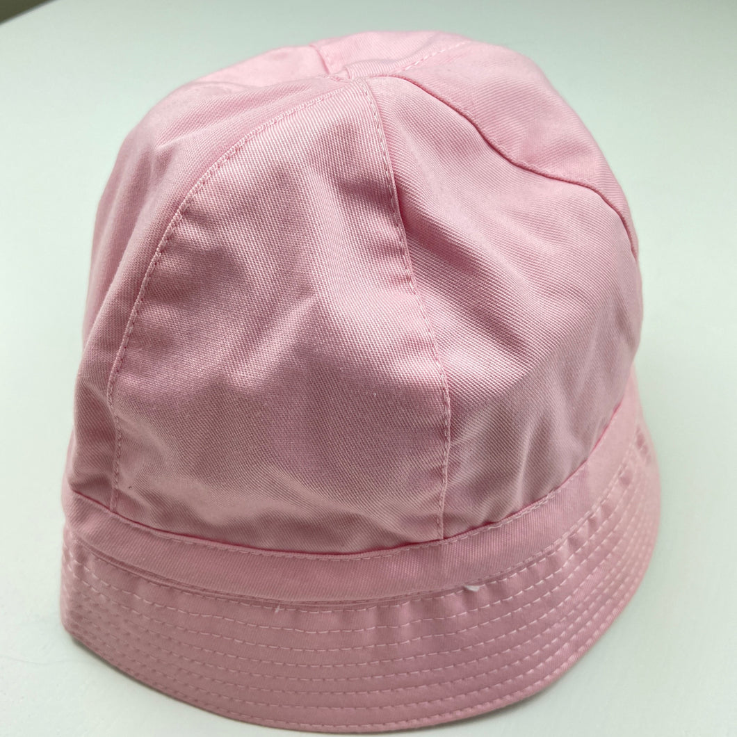 Girls GALGO, pink bucket hat, chin strap, EUC, size 1-3,  