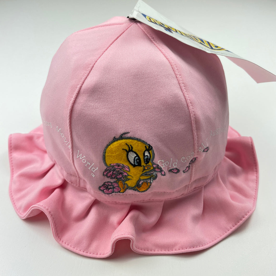 Girls Warner Bros, Movie World Tweety Pie bucket hat, NEW, size 00-0,  