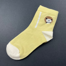 Load image into Gallery viewer, Boys yellow, socks, panda, size 5-10, EUC, size 3-5,  