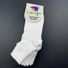 Load image into Gallery viewer, Girls Columbine, white school socks, size 7-9, NEW, size 12-14,  
