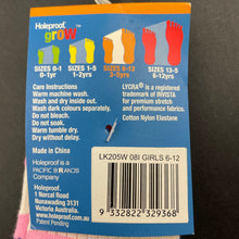 Load image into Gallery viewer, Girls Holeproof, cushioned socks, size 6-12, EUC, size 3-5,  