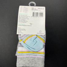 Load image into Gallery viewer, Girls Brilliant Basics, 5-pack crew socks, size 5-8, NEW, size 2-5,  
