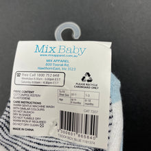 Load image into Gallery viewer, Boys Mix Baby, 3-pack terry socks, size 1-3, NEW, size 0-1,  