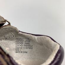 Load image into Gallery viewer, Girls Lily &amp; Dan, purple leather infant shoes, size 1, GUC, size 0-1,  