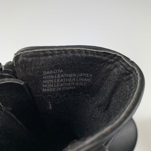 Girls Betts, black toddler zip up boots, never worn, size 7, EUC, size 2-3,  