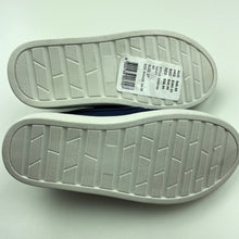 Load image into Gallery viewer, Boys Seed, navy fabric boat shoes / loafers, size 9.5, EUC, size 3-4,  
