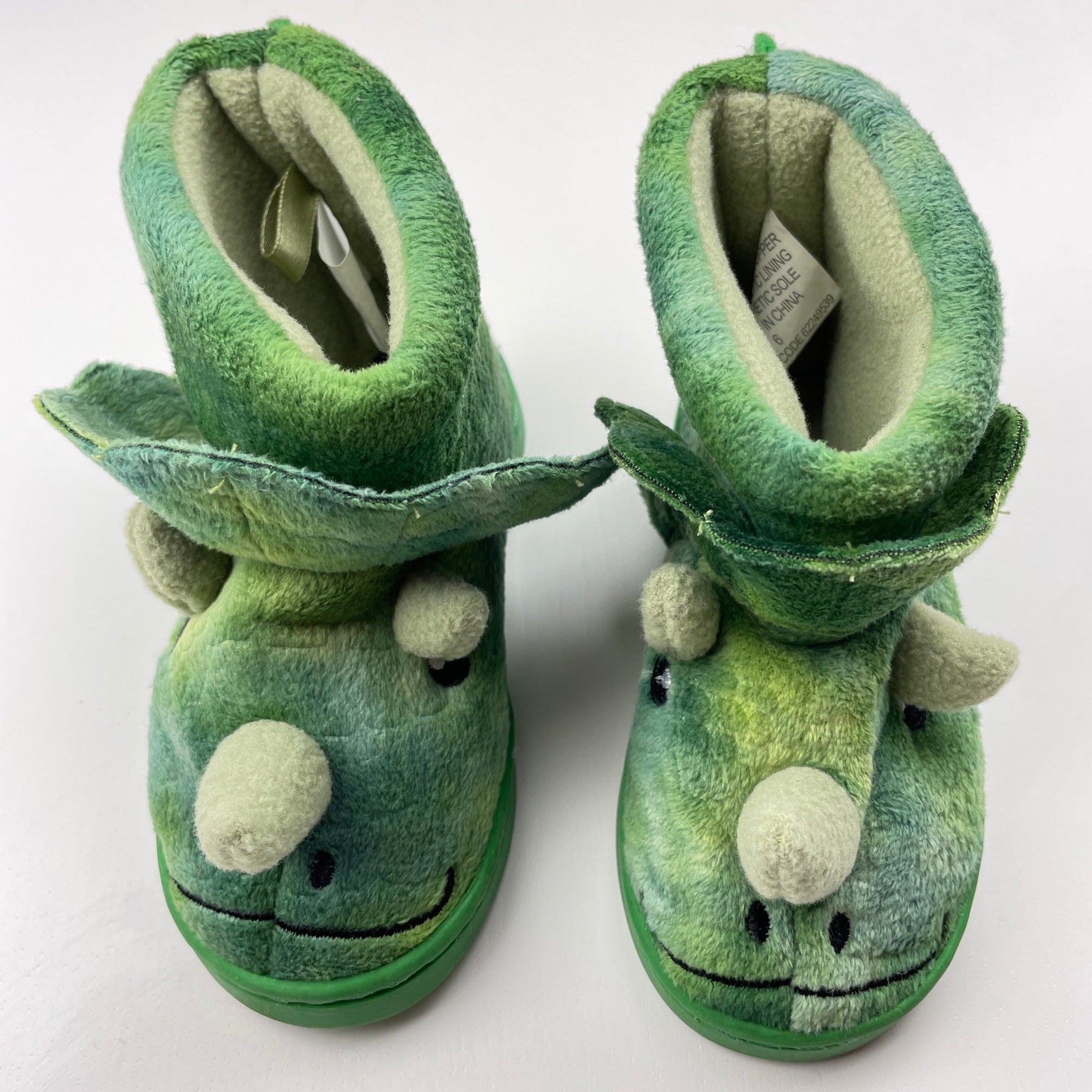 Green discount dinosaur slippers