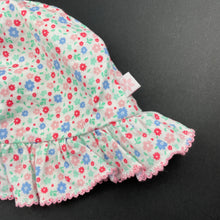 Load image into Gallery viewer, Girls Marquise, floral cotton hat, EUC, size 0-1,  