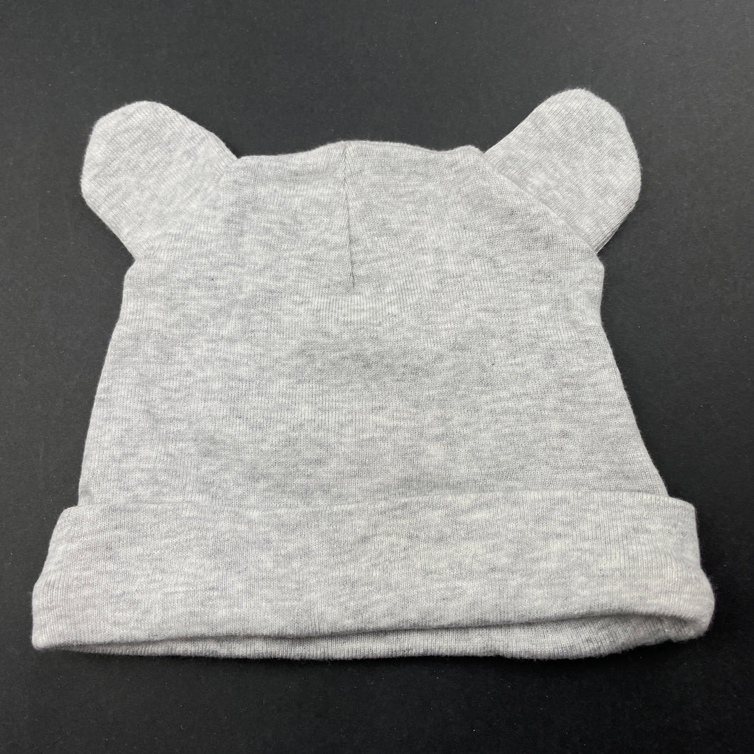 unisex Dymples, grey cotton hat / beanie, EUC, size 00,  