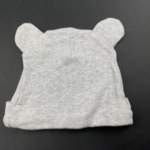unisex Dymples, grey cotton hat / beanie, EUC, size 00,  