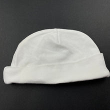 Load image into Gallery viewer, Boys George, white cotton hat / beanie, EUC, size 000-00,  