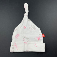 Load image into Gallery viewer, Girls The Little Linen Co, cotton hat / beanie, rabbits, EUC, size 000-00,  