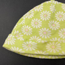 Load image into Gallery viewer, Girls Carters, floral cotton hat / beanie, GUC, size 0000,  