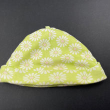Load image into Gallery viewer, Girls Carters, floral cotton hat / beanie, GUC, size 0000,  