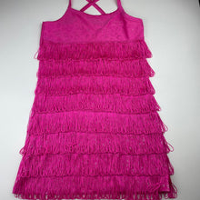 Load image into Gallery viewer, Girls Mango, pink &amp; silver dance / party dress, mark on chest, FUC, size 12, L: 70cm
