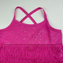 Load image into Gallery viewer, Girls Mango, pink &amp; silver dance / party dress, mark on chest, FUC, size 12, L: 70cm