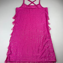 Load image into Gallery viewer, Girls Mango, pink &amp; silver dance / party dress, mark on chest, FUC, size 12, L: 70cm
