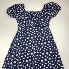 Load image into Gallery viewer, Girls KID, floral linen / viscose dress, wash fade, FUC, size 12, L: 75cm