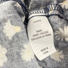 Load image into Gallery viewer, Girls KID, floral linen / viscose dress, wash fade, FUC, size 12, L: 75cm