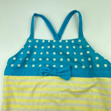 Load image into Gallery viewer, Girls Target, spot &amp; stripe swim one-piece, FUC, size 6,  