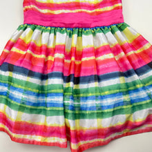 Load image into Gallery viewer, Girls Target, cotton lined colourful party dress, FUC, size 3, L: 50cm