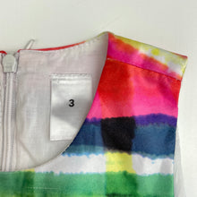 Load image into Gallery viewer, Girls Target, cotton lined colourful party dress, FUC, size 3, L: 50cm
