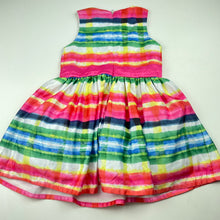 Load image into Gallery viewer, Girls Target, cotton lined colourful party dress, FUC, size 3, L: 50cm
