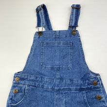 Load image into Gallery viewer, Girls Anko, stretch denim overalls / shortalls, GUC, size 6,  