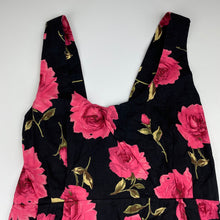 Load image into Gallery viewer, Girls floral, lightweight cotton dress, no labels, armpit to armpit: 33cm, GUC, size 12, L: 74cm