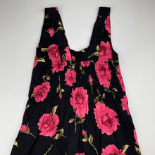 Load image into Gallery viewer, Girls floral, lightweight cotton dress, no labels, armpit to armpit: 33cm, GUC, size 12, L: 74cm
