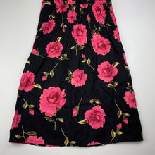 Load image into Gallery viewer, Girls floral, lightweight cotton dress, no labels, armpit to armpit: 33cm, GUC, size 12, L: 74cm