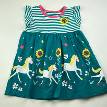 Load image into Gallery viewer, Girls stretchy, casual dress, unicorns, no labels, armpit to armpit: 27cm, EUC, size 2, L: 42cm