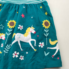 Load image into Gallery viewer, Girls stretchy, casual dress, unicorns, no labels, armpit to armpit: 27cm, EUC, size 2, L: 42cm