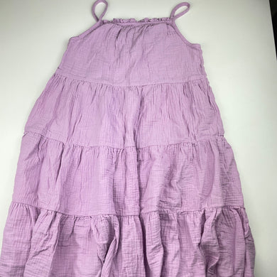 Girls KID, crinkle cotton casual summer dress, GUC, size 12, L: 76cm
