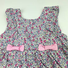 Load image into Gallery viewer, Girls Kaboosh, lightweight floral cotton dress, EUC, size 0, L: 42cm