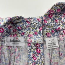 Load image into Gallery viewer, Girls Kaboosh, lightweight floral cotton dress, EUC, size 0, L: 42cm