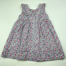 Load image into Gallery viewer, Girls Kaboosh, lightweight floral cotton dress, EUC, size 0, L: 42cm
